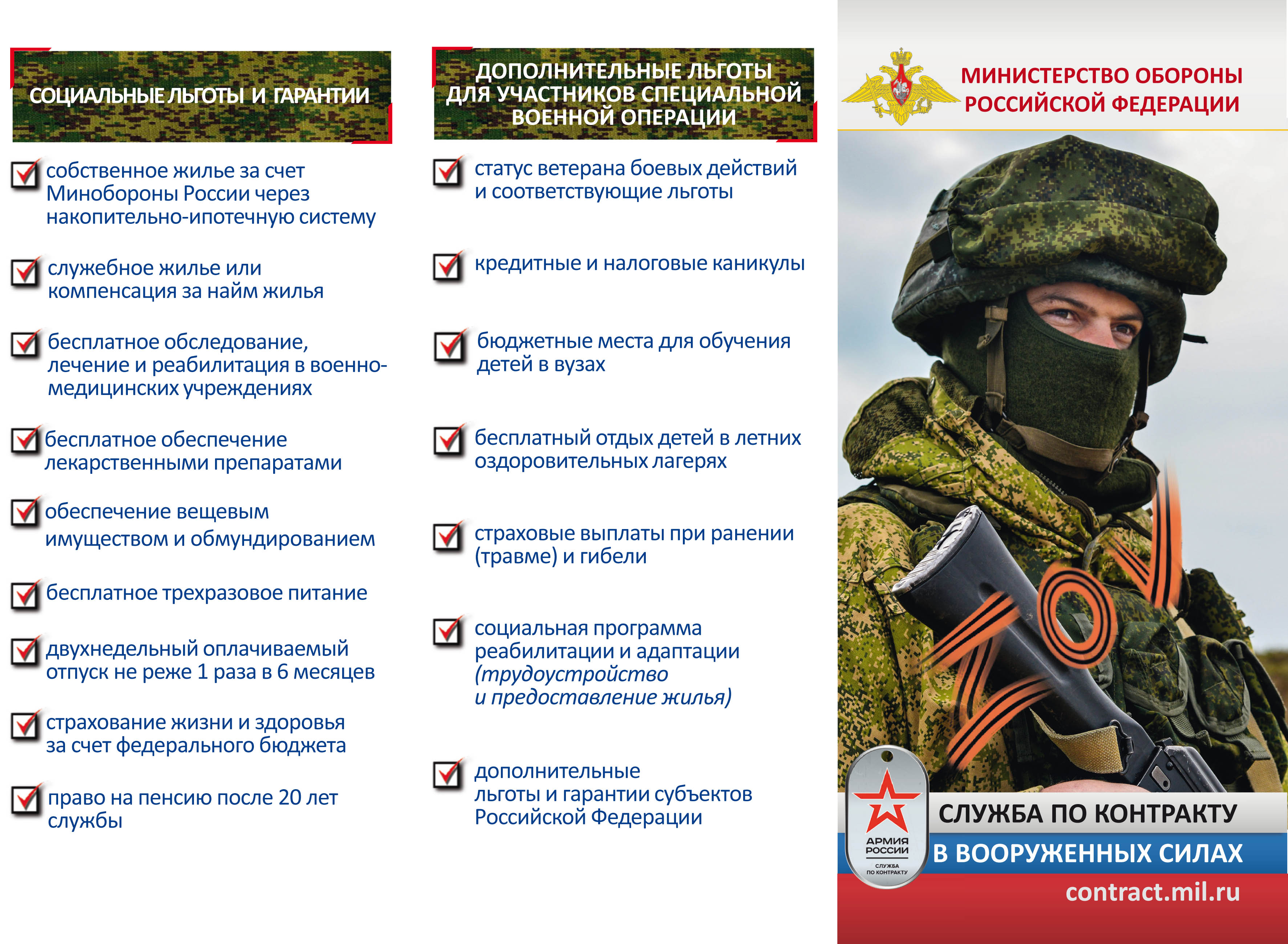 Набор на военную службу по контракту.